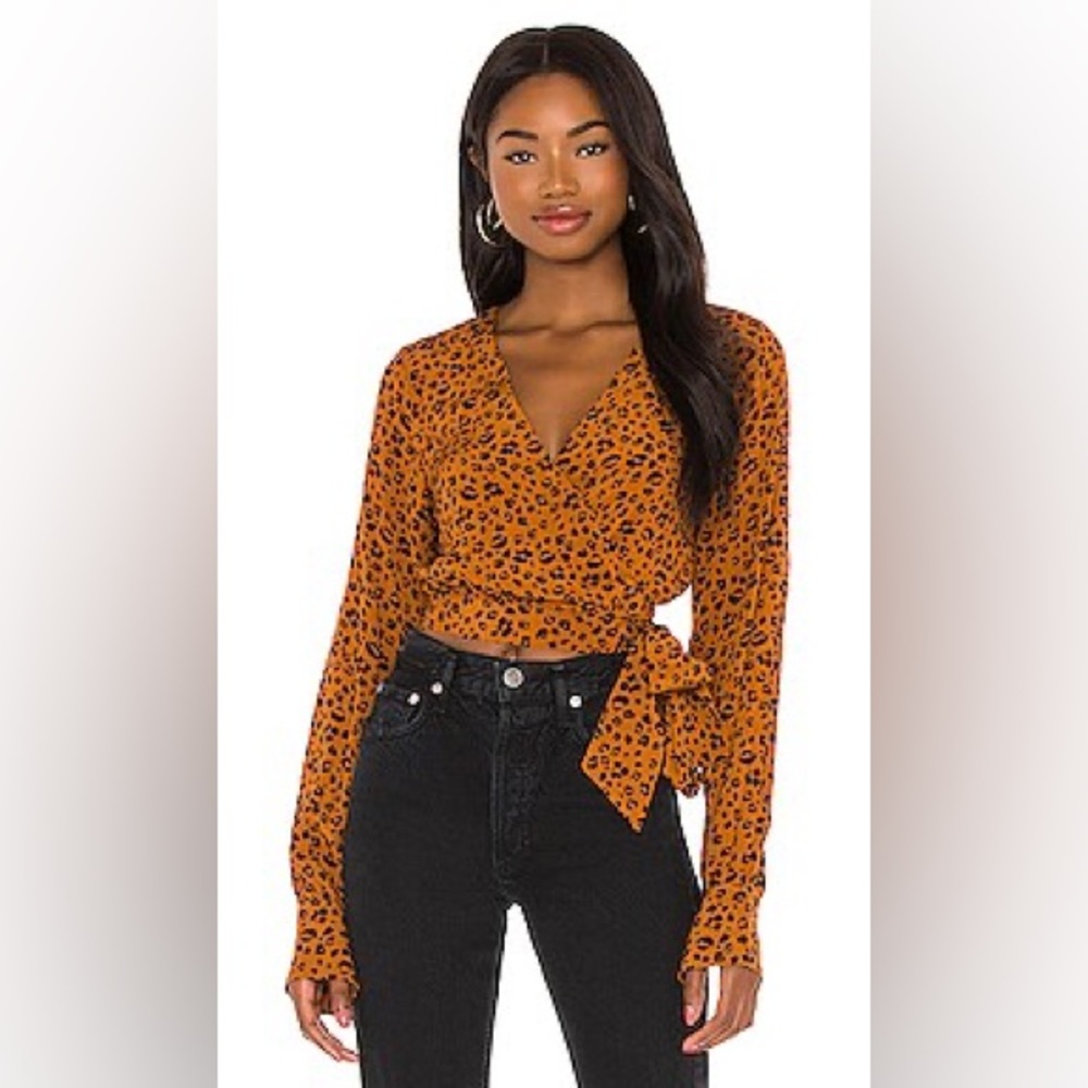 Leopard Wrap Top - Privacy Please